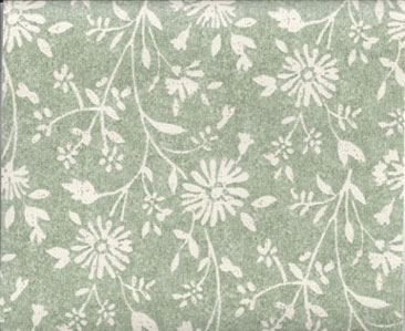 Dollhouse Miniature Wallpaper Cream Dandelions On Green
